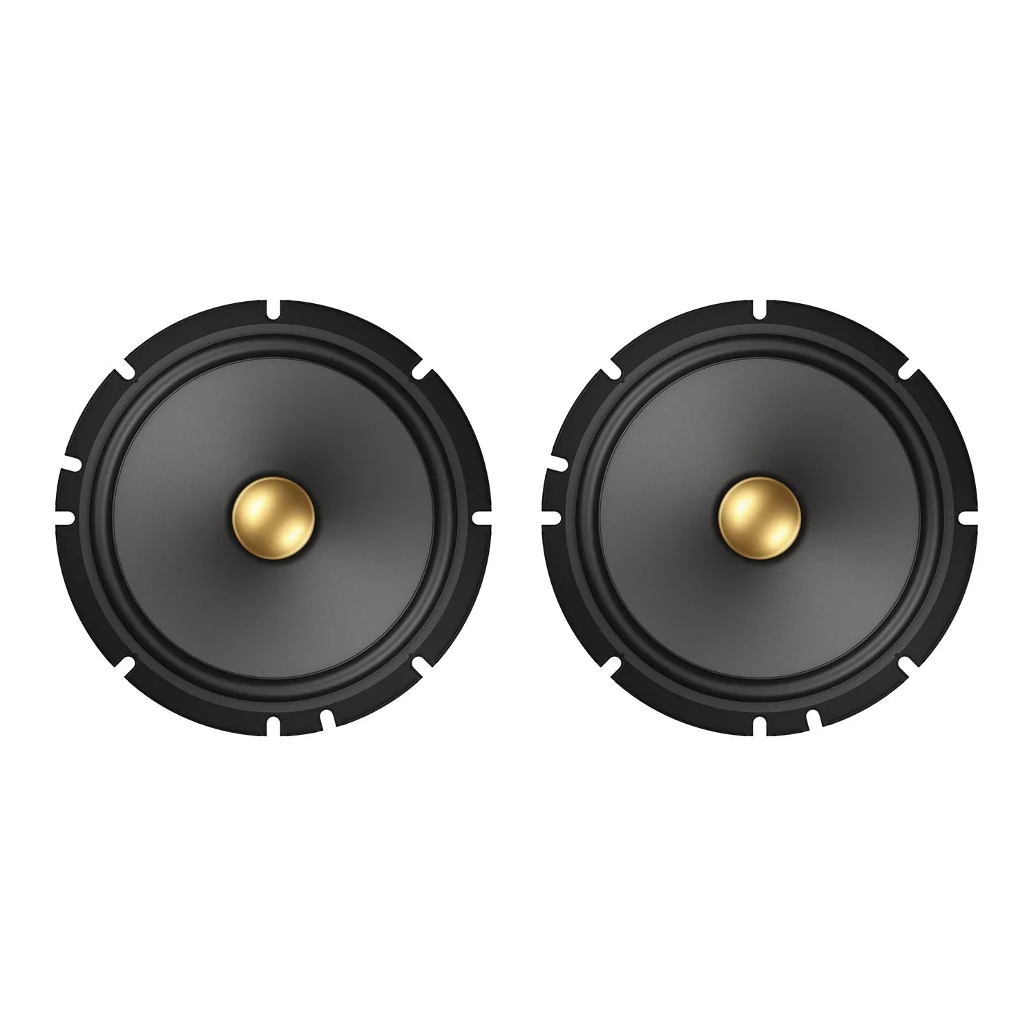 Pioneer TS-A1601C 5-1/4-In. 350-Watt 2-Way Component Speakers Black and Gold, Max Power 2 Pack, TS-A1601C