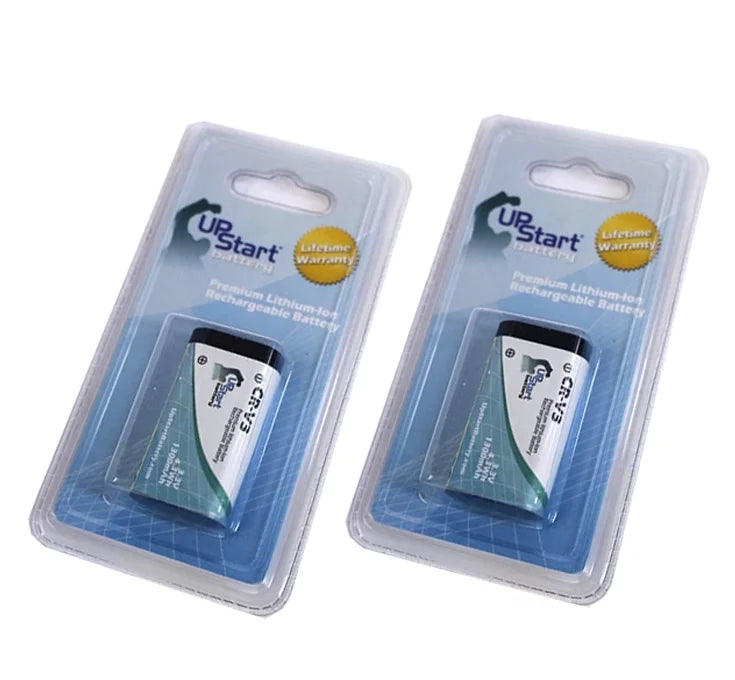 2x Pack - UpStart Battery Olympus C-4000 Battery - Replacement Olympus CR-V3 Digital Camera Battery (1300mAh, 3.3V, Lithium-Ion)