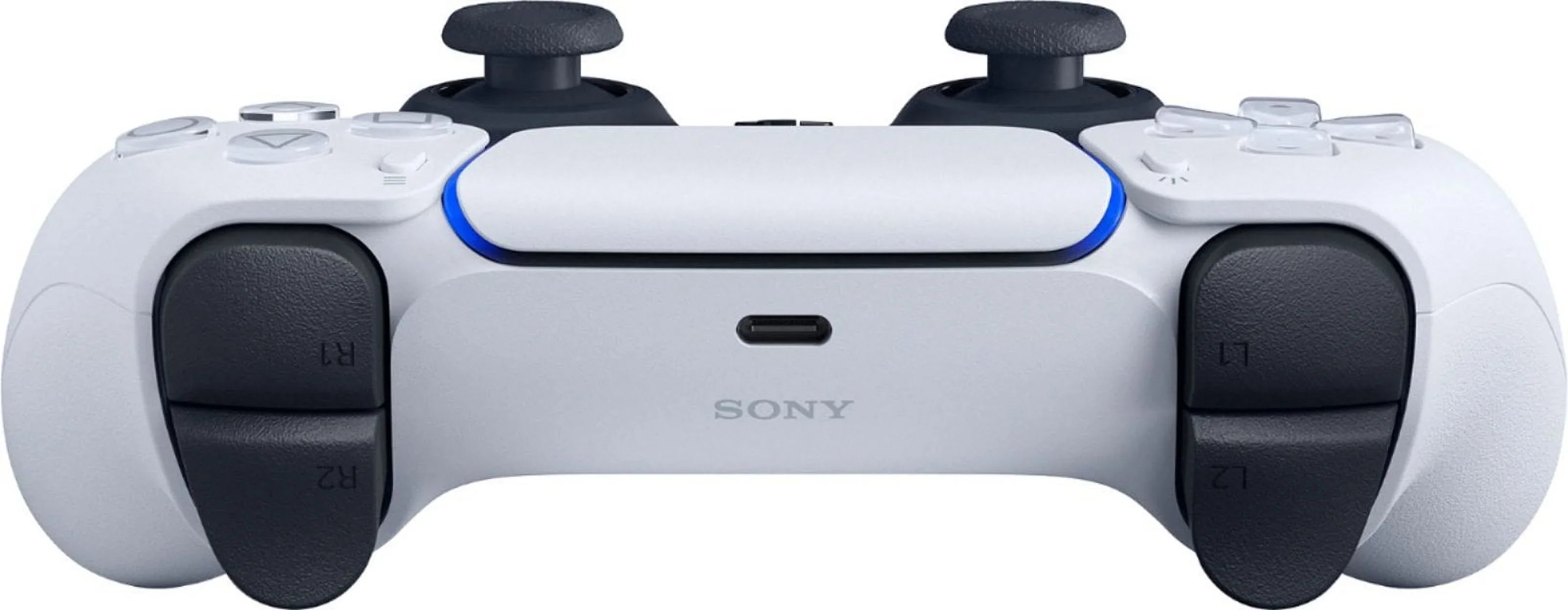 PlayStation 5, PS5 DualSense Wireless Controller - White Bundle With 2x Controllers + 6Ave Microfiber Cleaning Cloth