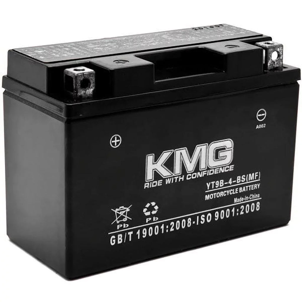 KMG YT9B-4-BS Battery with Yamaha 700 YFM70R Raptor 2006-2012 Sealed Maintenance Free 12V Battery High Permance SMF OEM Replacement Powersport Motorcycle ATV Snowmobile Watercraft