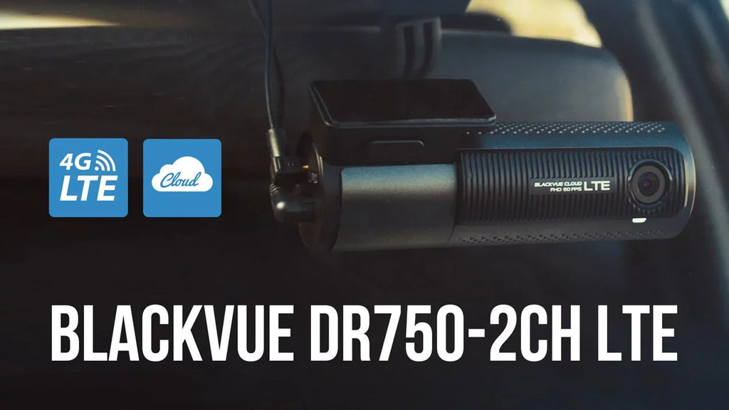 BlackVue DR750-2CH-LTE Dual Lens Front + Rear Dash Cam w/ Built-In 4G-LTE & 256GB BlackVue Memory Card