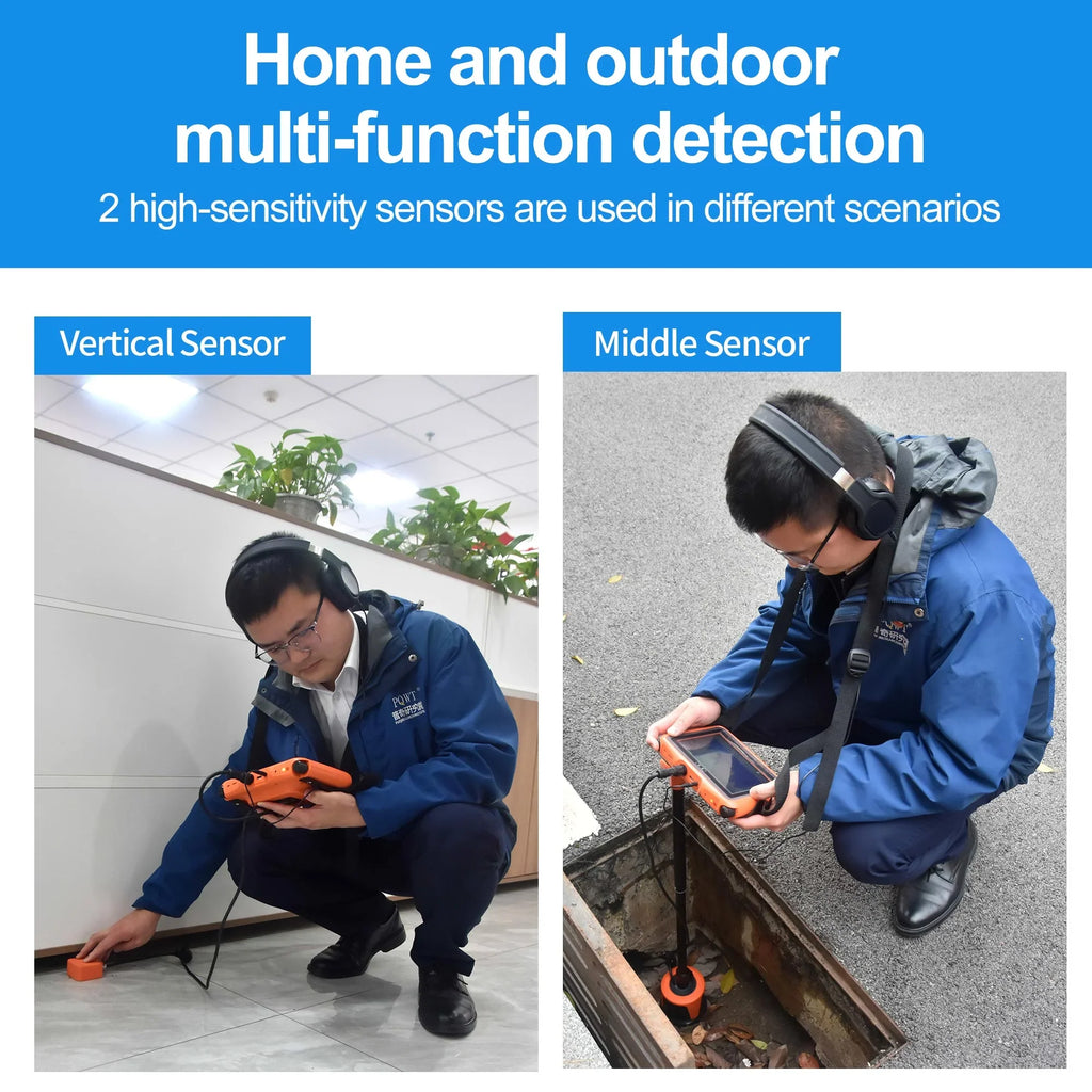PQWT-L3000 Indoor Outdoor 5m Depth Pipe Leakage Detector Multifunctional