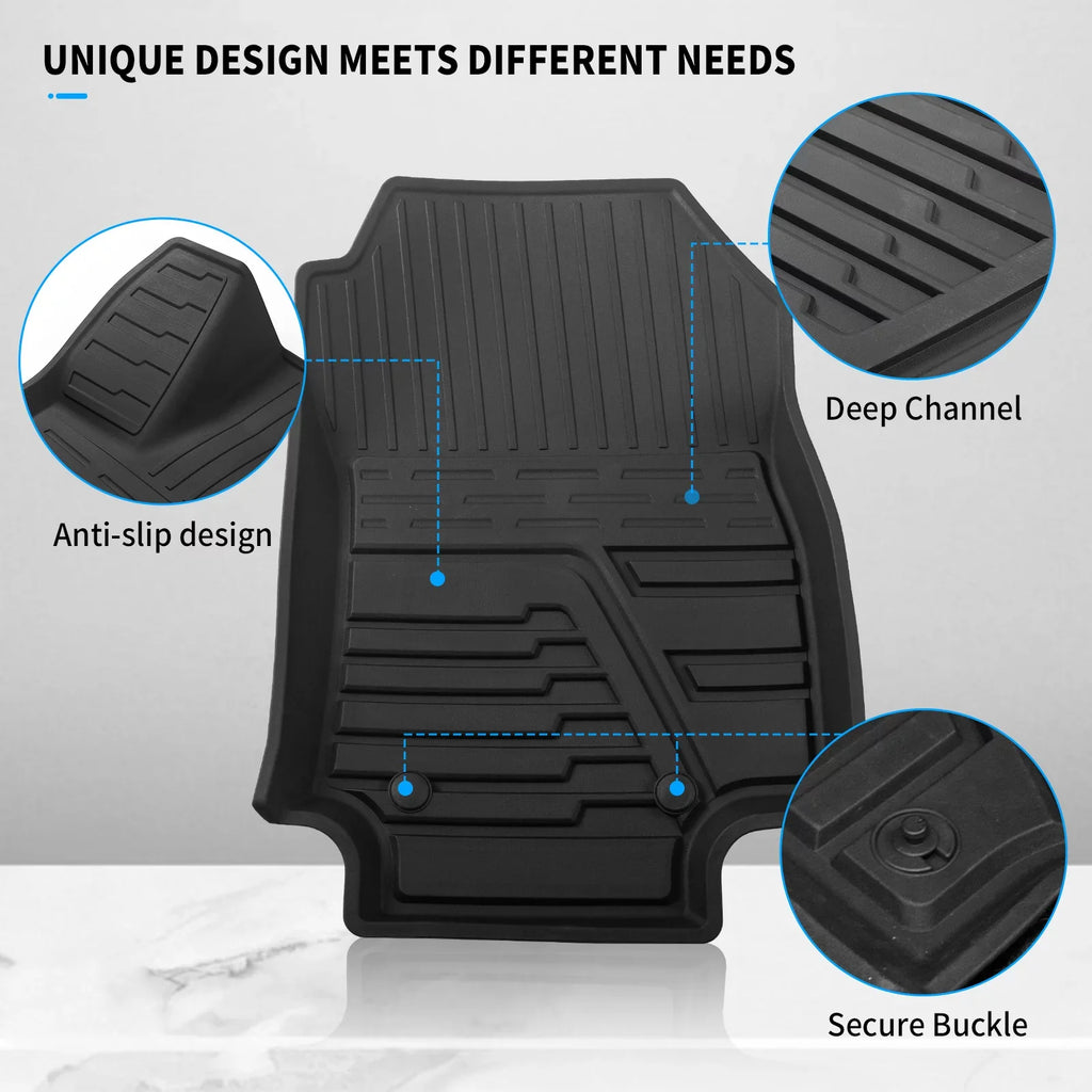 Fit 2019 2020 2021 2022 2023 Toyota Rav4 Floor Mats TPE Cargo Liner All Rear Trunk Mat Toyota Rav4 Accessories (Backrest Mats+Cargo Liner+Floor Mats)