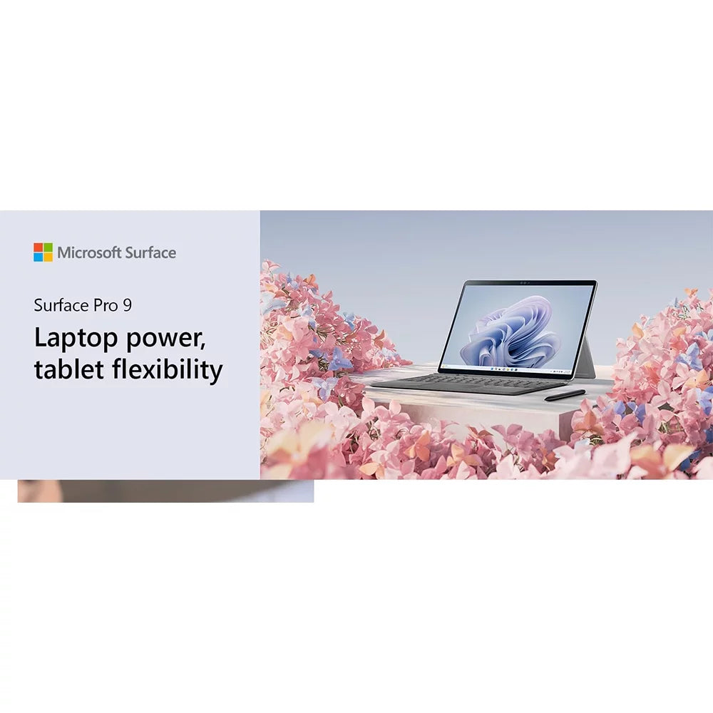 Microsoft Surface Pro 9 (2022), 13" 2-in-1 Tablet/Laptop, 5G Connectivity, Thin and Lightweight, Faster SQ3 Processor Multi-Tasking, 8GB RAM, 128GB Storage with Windows 11, Platinum - (Open Box)