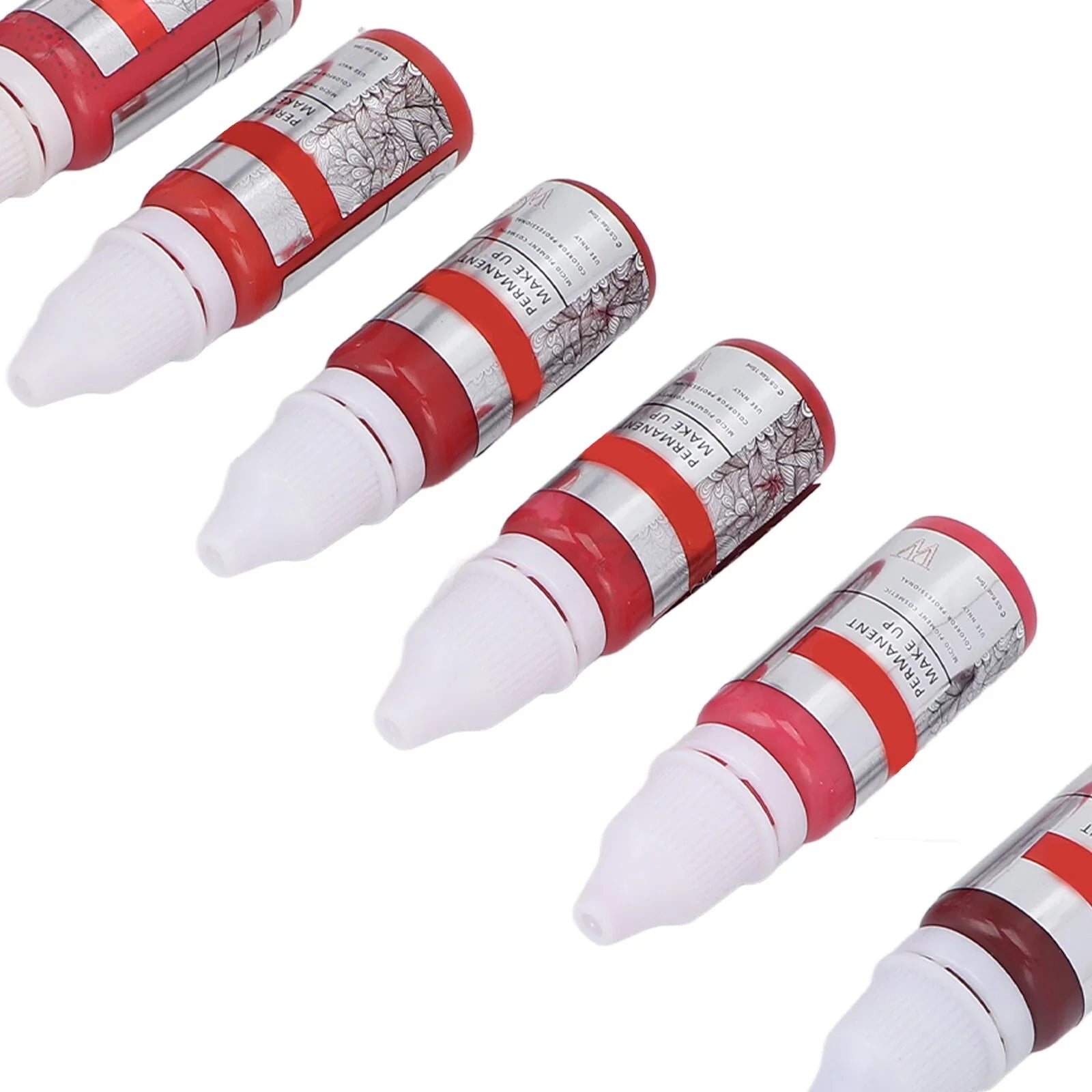 120ml Makeup Tattoo Ink Semi Permanent Lip Microblading Pigment Color 8pcs