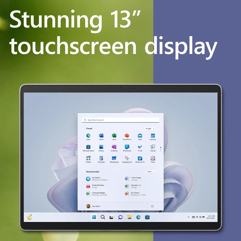 Microsoft Surface Pro 9 (2022), 13" 2-in-1 Tablet/Laptop, 5G Connectivity, Thin and Lightweight, Faster SQ3 Processor Multi-Tasking, 8GB RAM, 128GB Storage with Windows 11, Platinum - (Open Box)