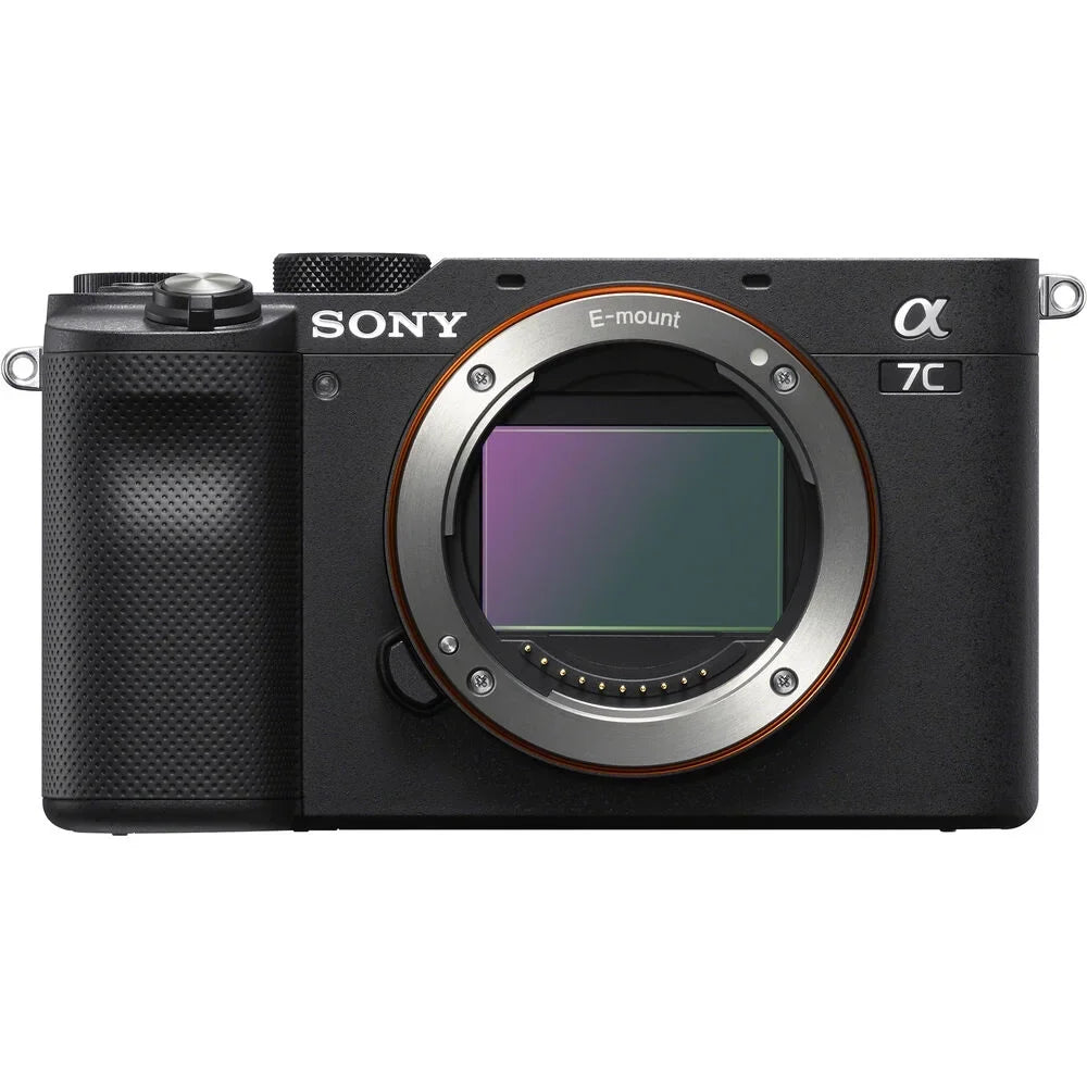 Sony a7C Camera (Black) Camera +24mm f/2.8 G Lens +3 PC Filter +64GB