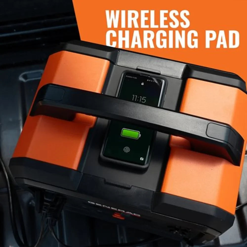 Generac 8025 Power Station 1600/3200 Watts 1086Wh Battery Powered Portable Generator - Solar Panel Charging