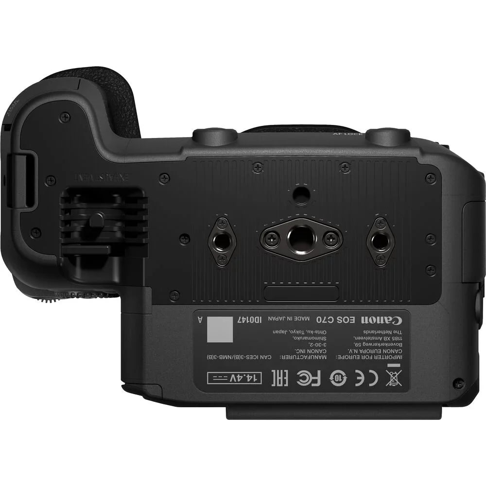 Canon EOS C70 Cinema Camera (RF Lens Mount) 4507C002 - Essential Bundle Includes: Sandisk Extreme Pro 64GB SD, Memory Card Reader, Gadget Bag, Blower, Microfiber Cloth and Cleaning Kit