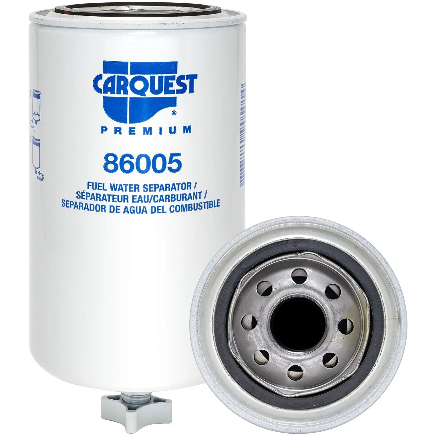 Carquest Premium Suction Line Fuel/Water Separator Spin-on with Drain