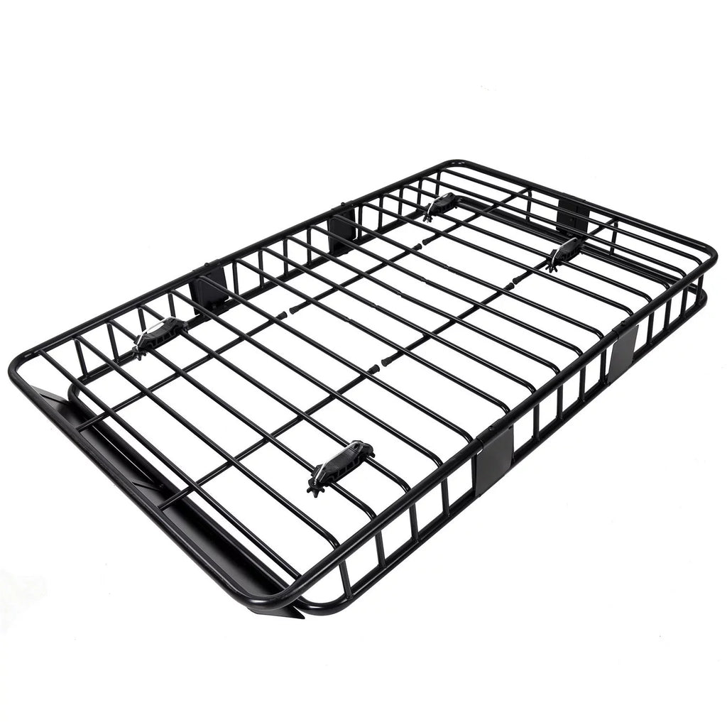 Jeremywell Universal 64"x 39"x 6" 150 LB Capacity Roof Rack Cargo Basket Extension Car Top Luggage Holder Carrier SUV Truck Cars