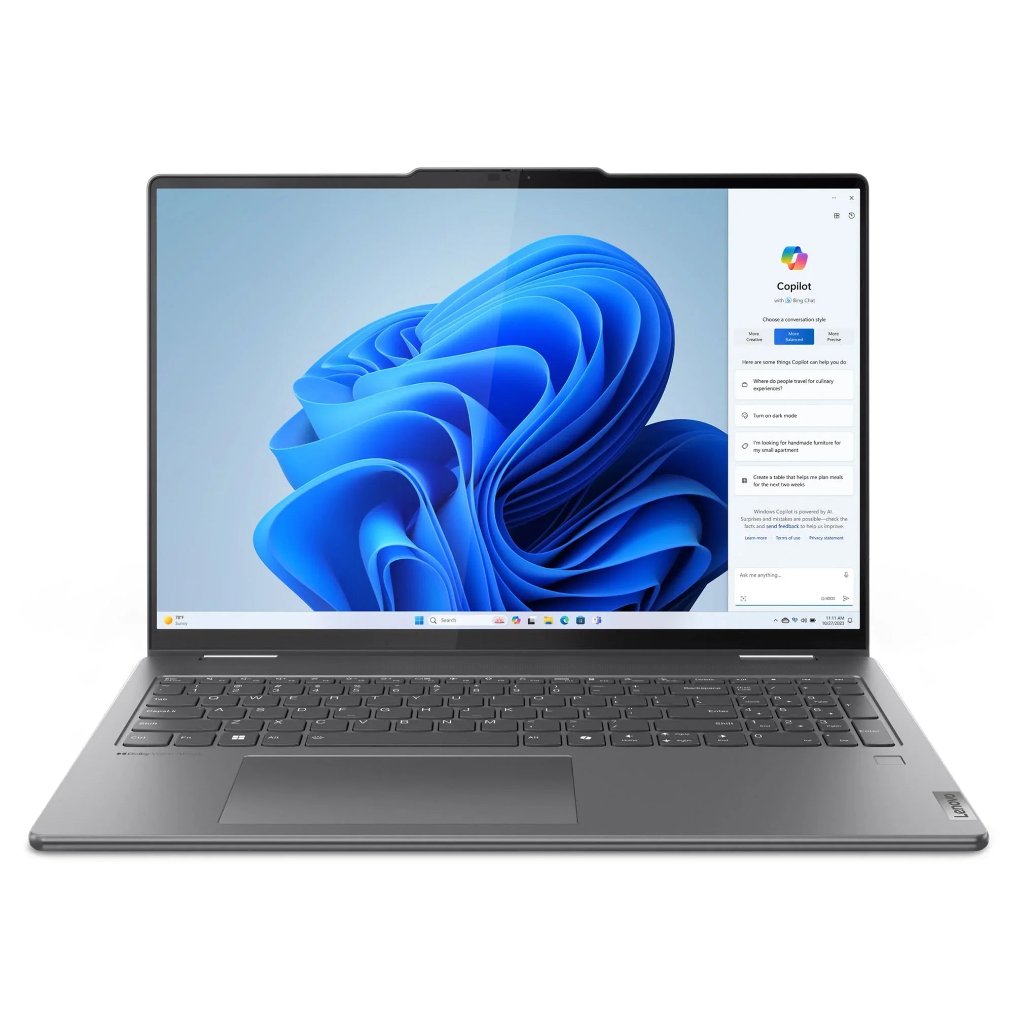 Lenovo Yoga 7i 2-in-1 Laptop, 16" IPS Glass, 125U, Graphics, GB, 1TB SSD
