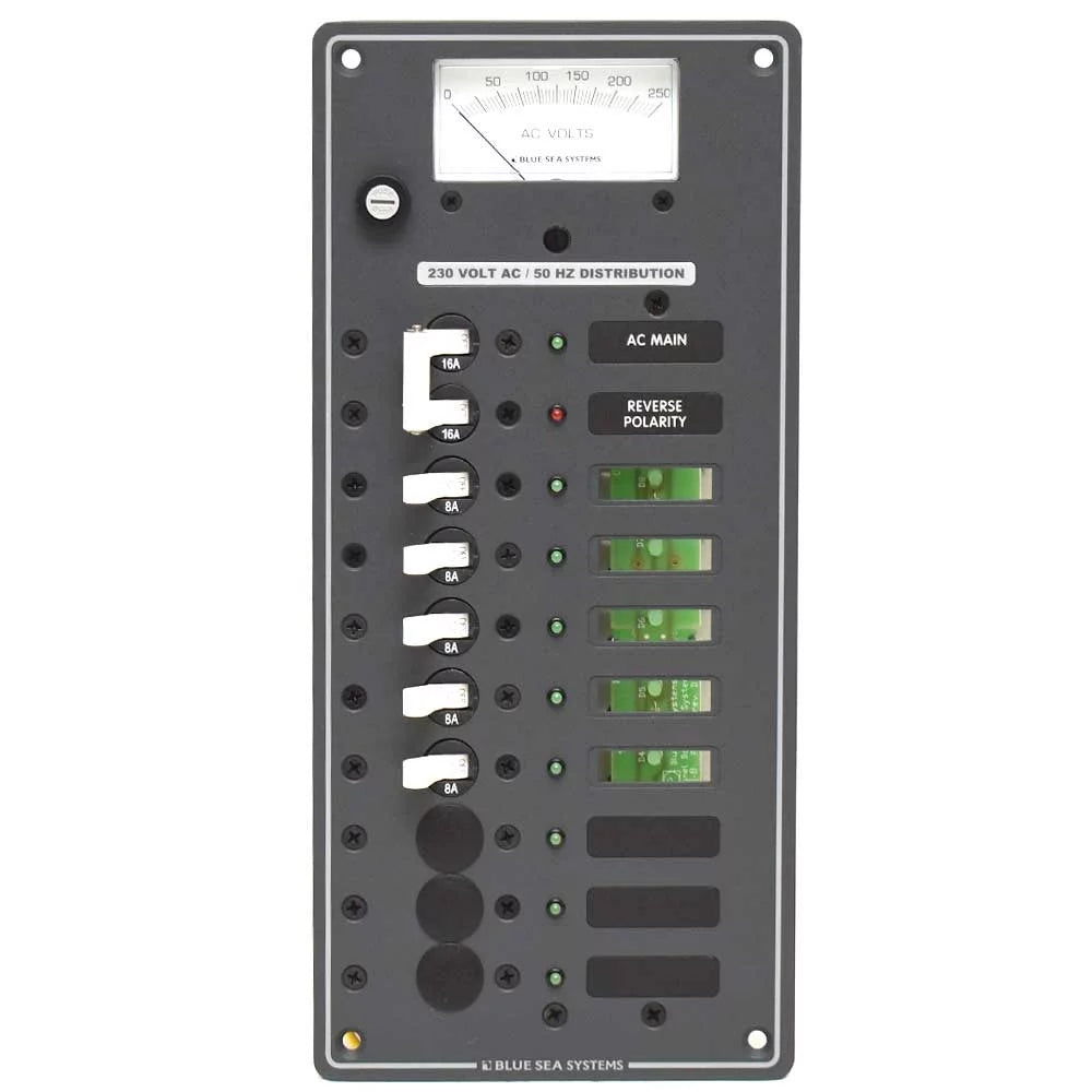 Blue Sea Craft Power Distribution Panel 8588 | 230VAC Main