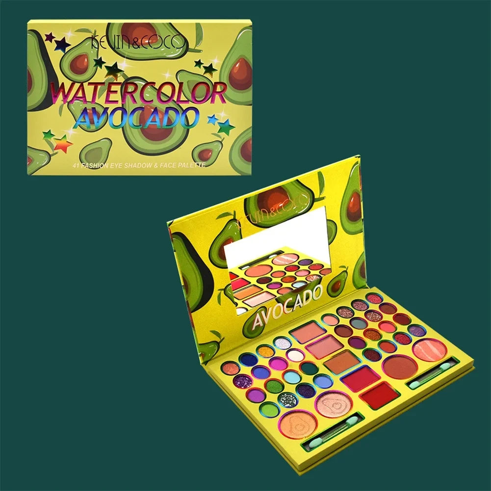 Multifunction Matte Eyeshadow Palette 41 Colors Eyebrow Powder Blush Lipstick Powder Cake Long Lasting Cosmetic Tool