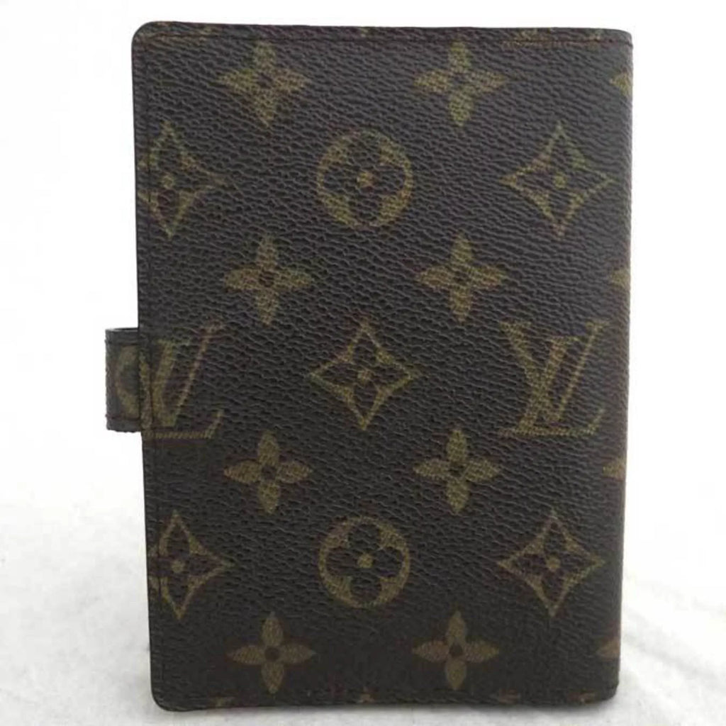 Pre-Owned Louis Vuitton LOUIS VUITTON Notebook Coating Monogram Agenda PM Canvas Brown Unisex R20005 (Good)