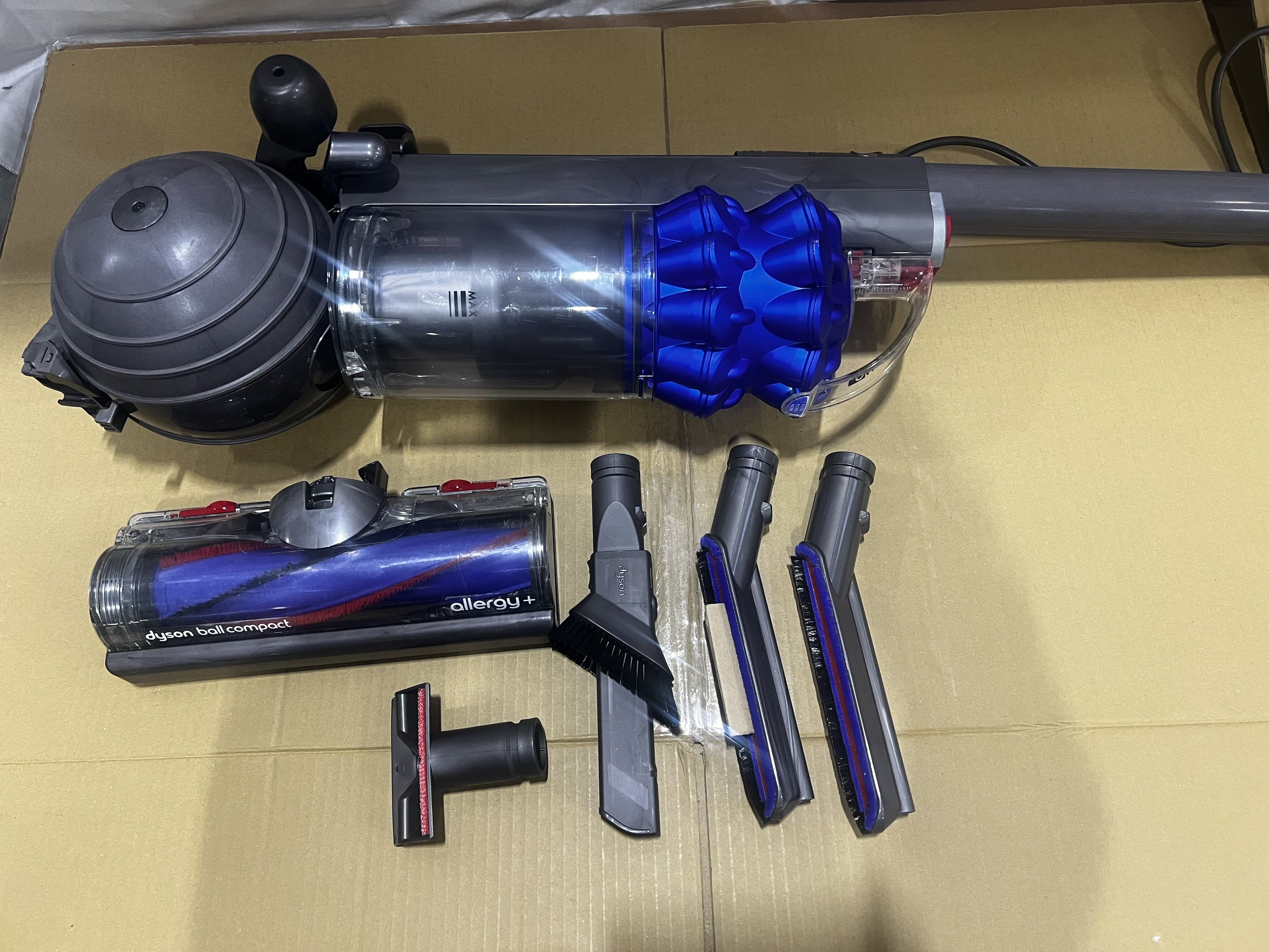 Open Box Dyson DC50 Ball Compact Allergy Upright Vacuum 209456-02 Iron/Blue