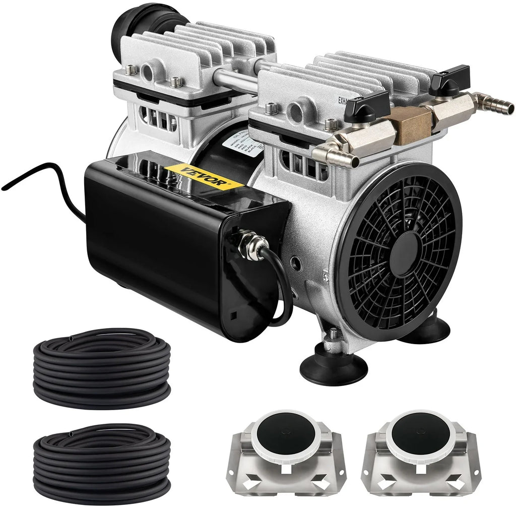 VEVOR 3/4 HP Pond Aerator 3 Acres, 4.7 CFM Lake Aeration System with 100' Weighted Tubing & 10" Membrane Diffuser Deep Water Aeration