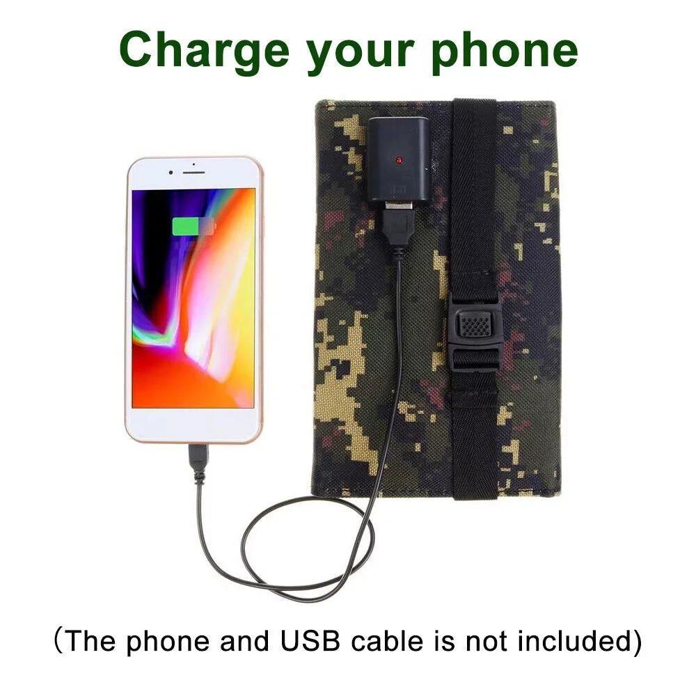 Jahy2Tech Foldable Outdoor 80W USB Solar Panel Portable Phone Charger Camping Hiking Rechargeable Battery High Standard