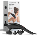 Sharper Image® Deep-Tissue Massager with Swappable Heads, Personal Massage Neck and Back with Kneading and Soothing Heat, Relaxation and Calming Sensation, Interchangeable Nodes
