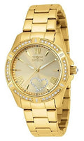 INVICTA Watch 21384 Stainless Steel Quartz Female Gold