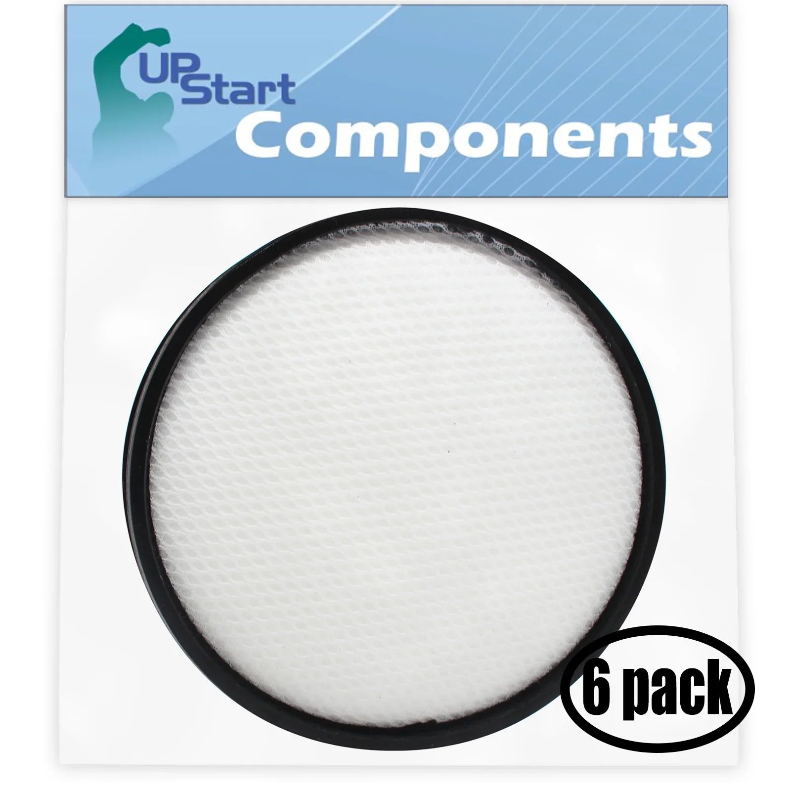 6-Pack Replacement Hoover Air Steerable Bagless Upright UH72409 Vacuum Primary Filter - with Hoover Windtunnel 303903001 Primary Filter