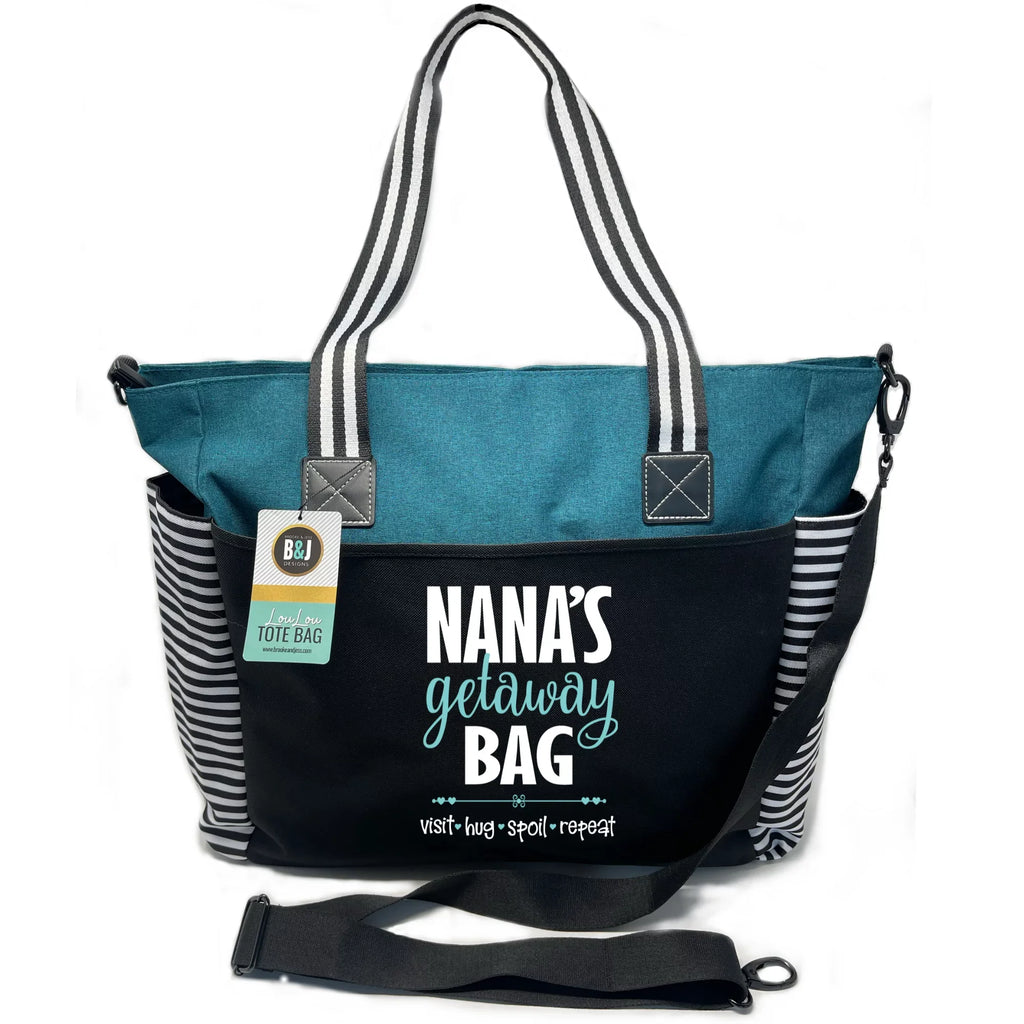 Nana Getaway LouLou Teal Tote Bag Grandmothers