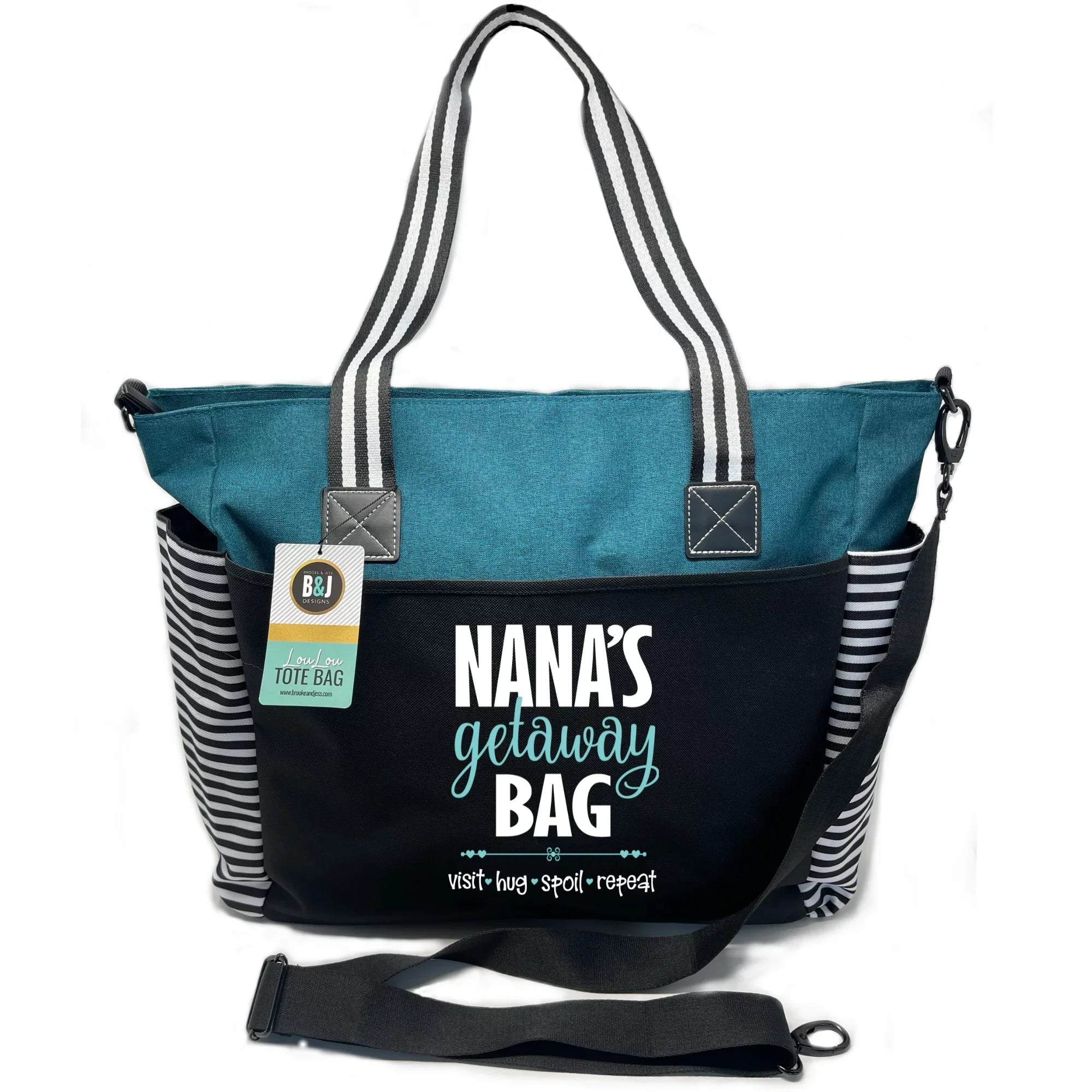 Nana Getaway LouLou Teal Tote Bag Grandmothers