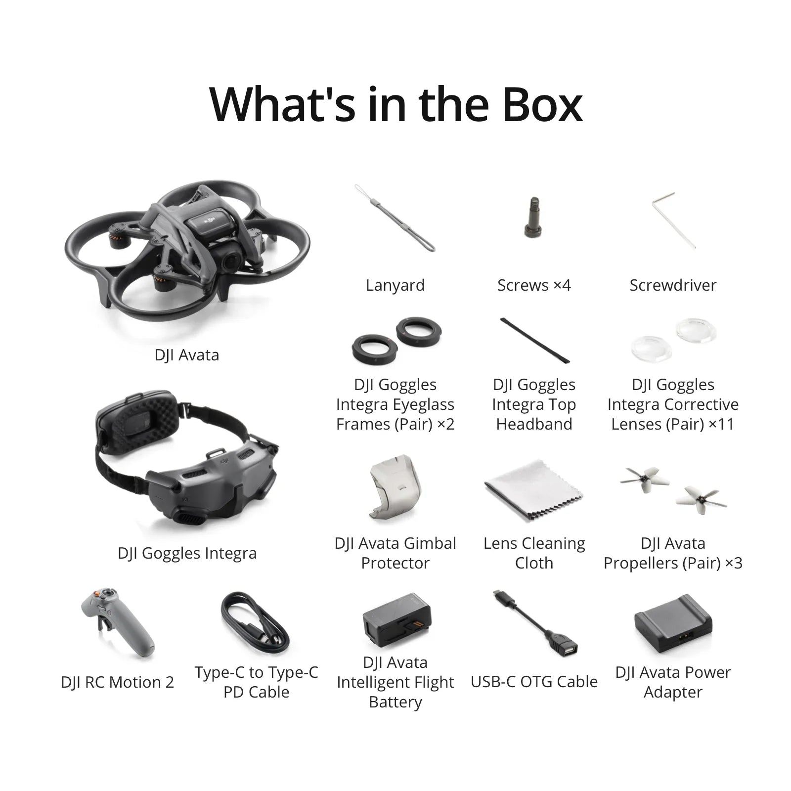 DJI Avata Explorer Combo w/ Goggles Integra & Motion Controller 2 with FMK Bundle