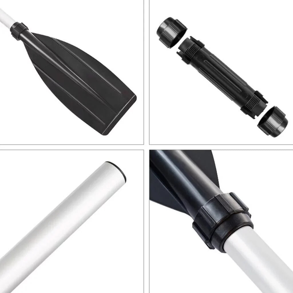 1 Pair 49.6 inches - Heavy Duty Aluminum Alloy Lightweight Craft Oars Inflatable Kayaks Canoe Raft Rubber Dinghy