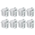 Unique Bargains 8 Pcs Truck Bed Cap Mount Clamps Camper Shell Clips Fit Chevy Silverado 1500 2500HD Silver Tone