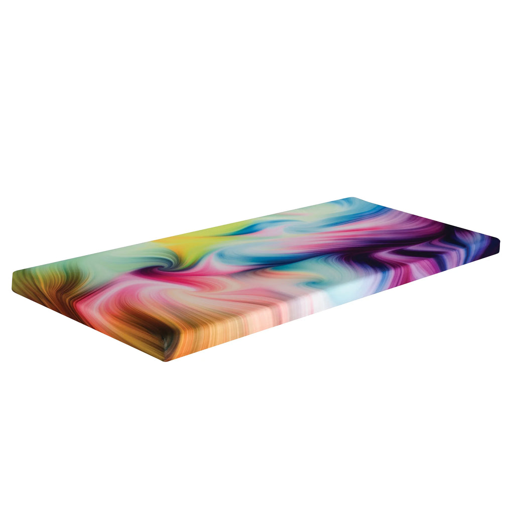 Groove Tie Dye Roll Up Memory Foam Guest Bed Mattress, Twin