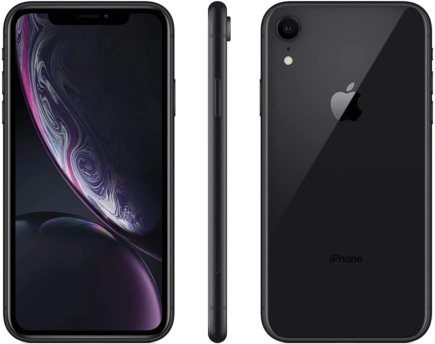 Restored Apple iPhone XR A1984 (Fully Unlocked) 64GB Black w/ Gift Box (Refurbished)