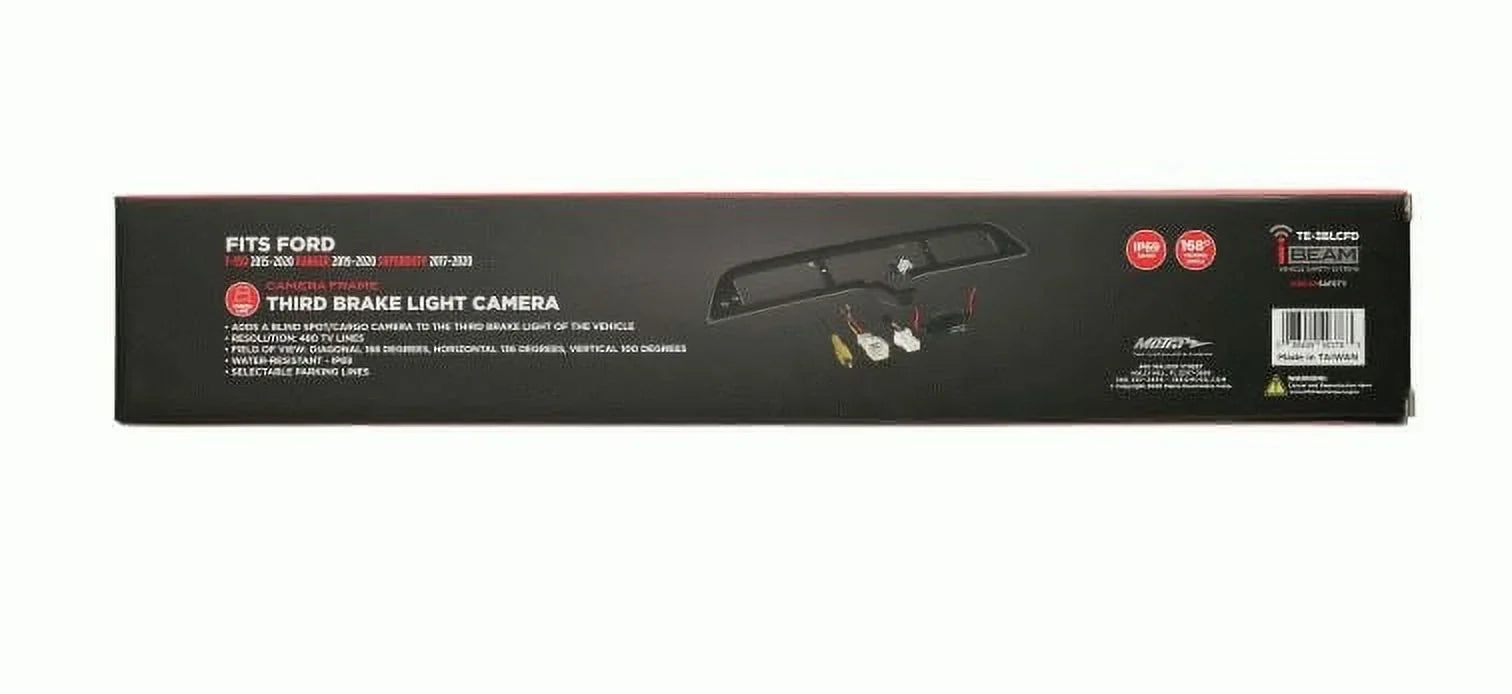 iBeam TE-3BLCFD Third Brake Light Cargo Camera Select Ford 2015-20 Vehicles