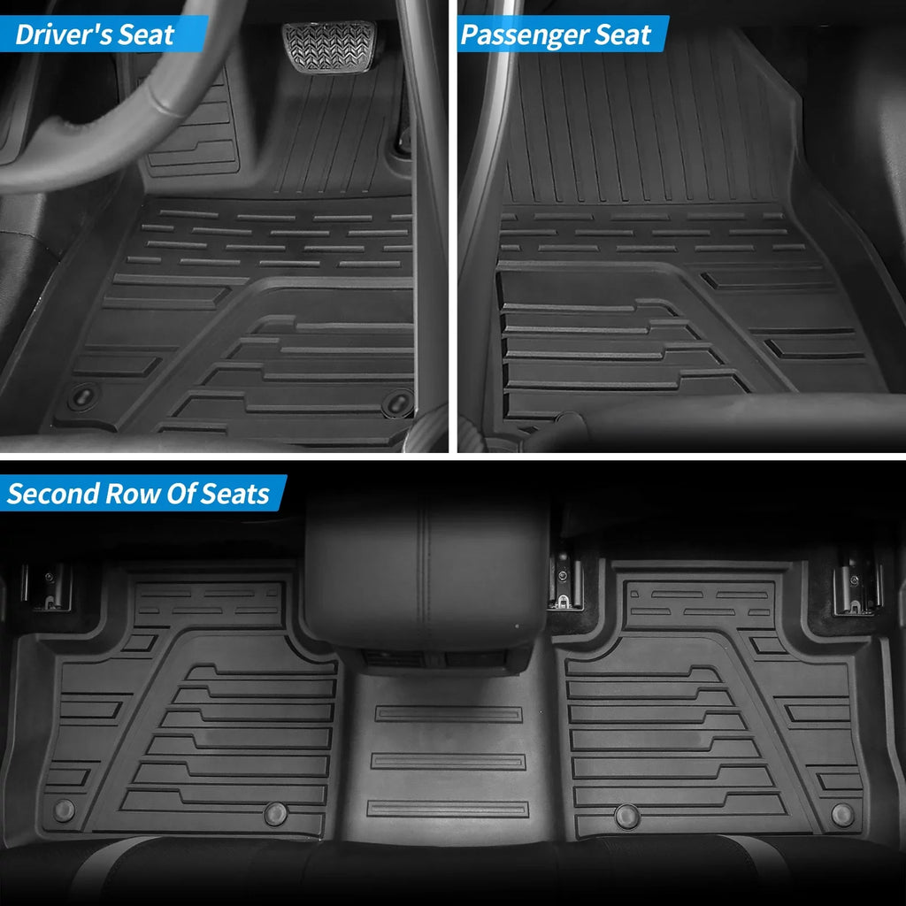 Fit 2019 2020 2021 2022 2023 Toyota Rav4 Floor Mats TPE Cargo Liner All Rear Trunk Mat Toyota Rav4 Accessories (Backrest Mats+Cargo Liner+Floor Mats)