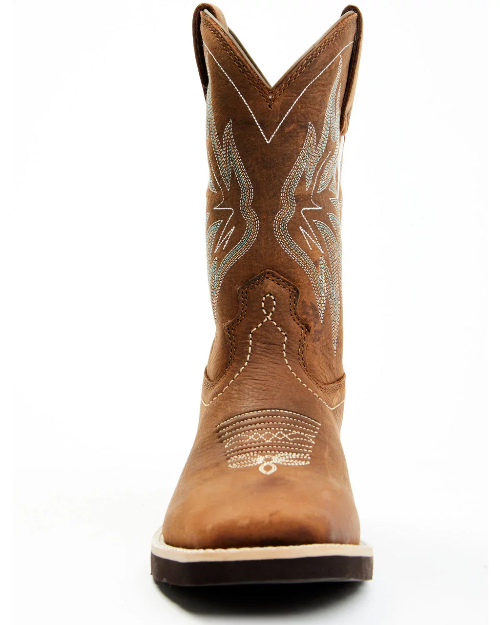 Shyanne Women's Xero Gravity Calyx Western Permance Boot Broad Square Toe Brown 9 M US