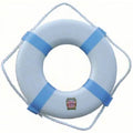 Jim-Buoy Swimming Pool & Decorative Life Ring, White