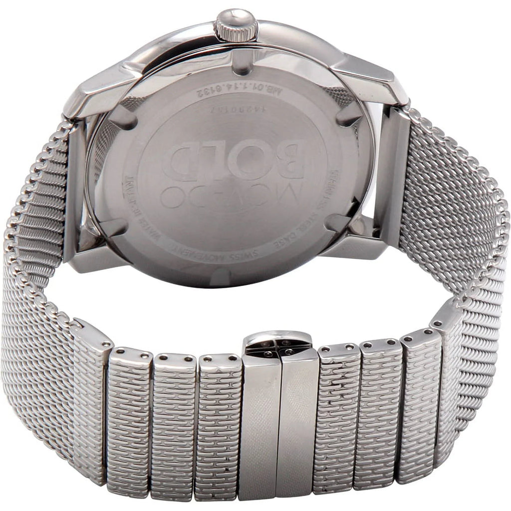 Movado Men's Bold Large Sunray Dial Analog Quartz 44mm Watch 3600260