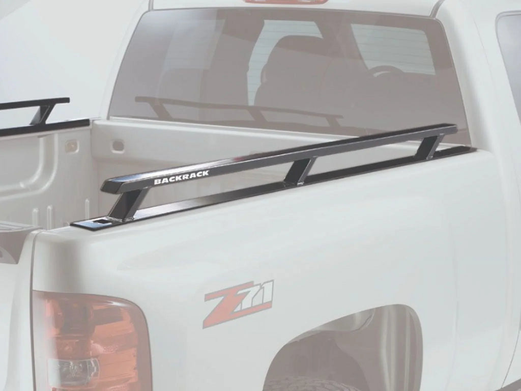 BACKRACK by RealTruck Side Rails to use w/ Standard Bed | Black, No Drill | 65509 | with 2017-2020 Ford F-250/F-350 6.5' Bed