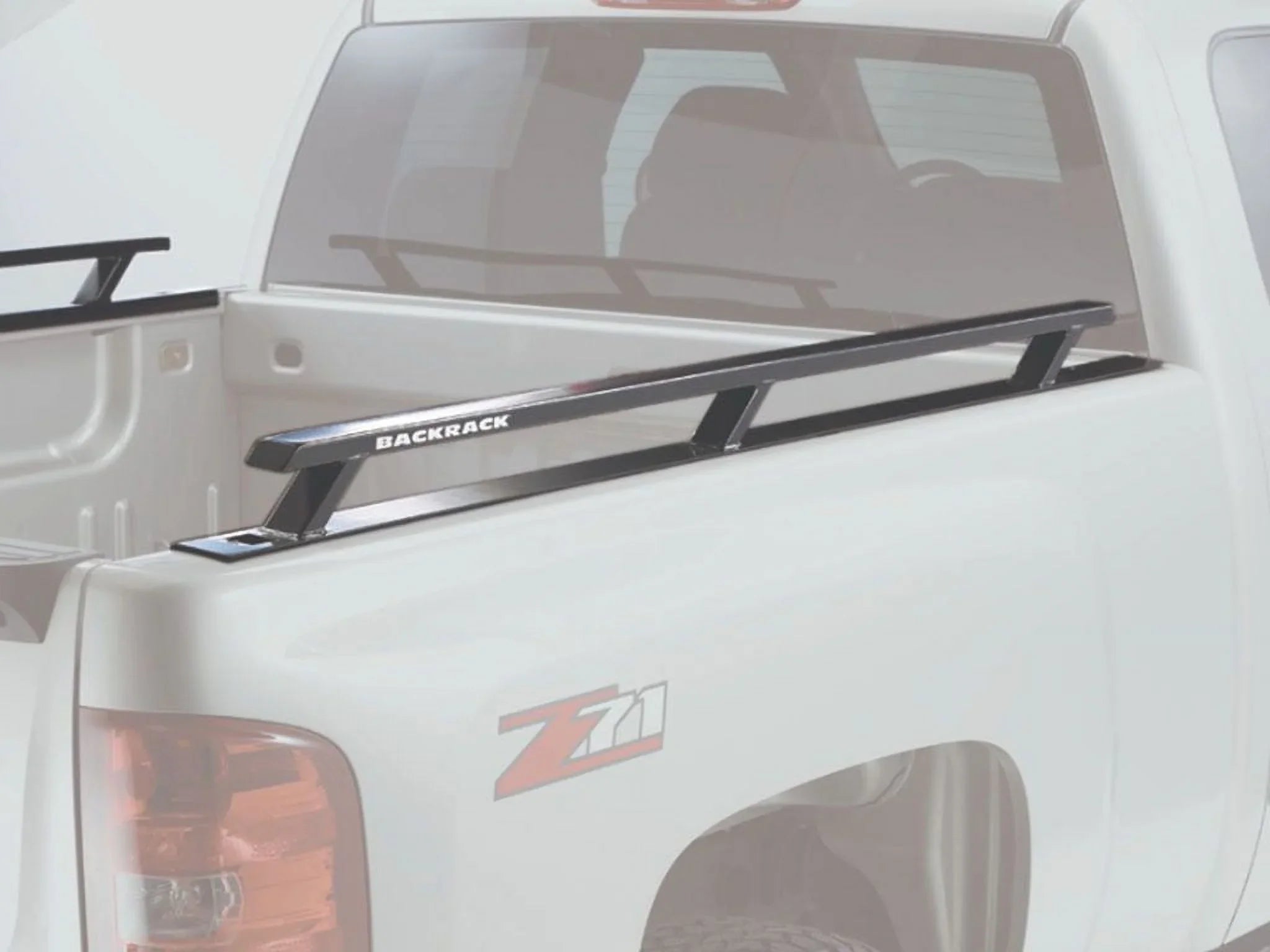 BACKRACK by RealTruck Side Rails to use w/ Standard Bed | Black, No Drill | 65509 | with 2017-2020 Ford F-250/F-350 6.5' Bed