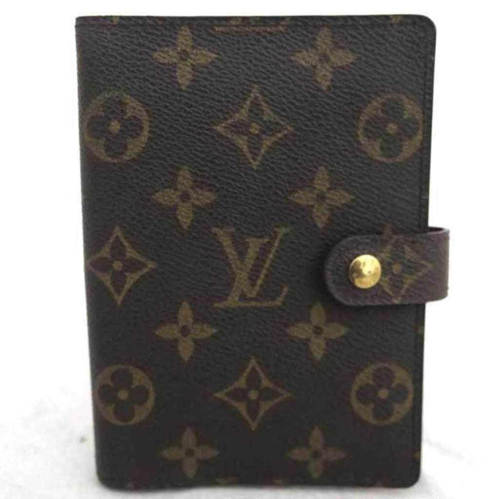 Pre-Owned Louis Vuitton LOUIS VUITTON Notebook Coating Monogram Agenda PM Canvas Brown Unisex R20005 (Good)