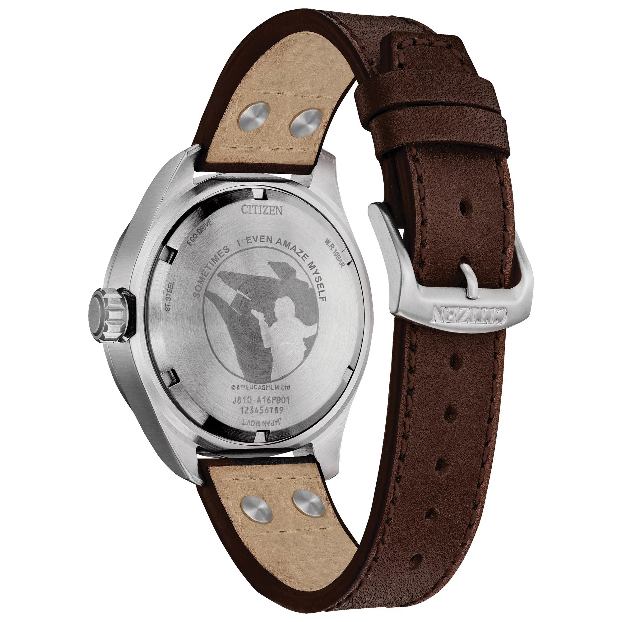 Citizen Men's Eco-Drive Star Wars Han Solo Leather Strap Watch AW5009-03W