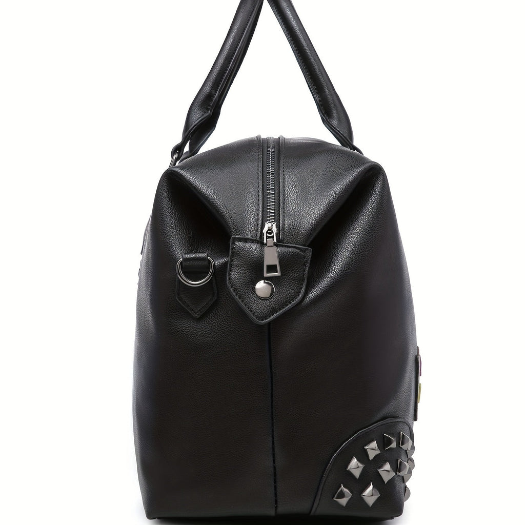 MICHROE Travel Bag Large Tote Crossbody Handbag PU Leather Weekender Duffel Bag