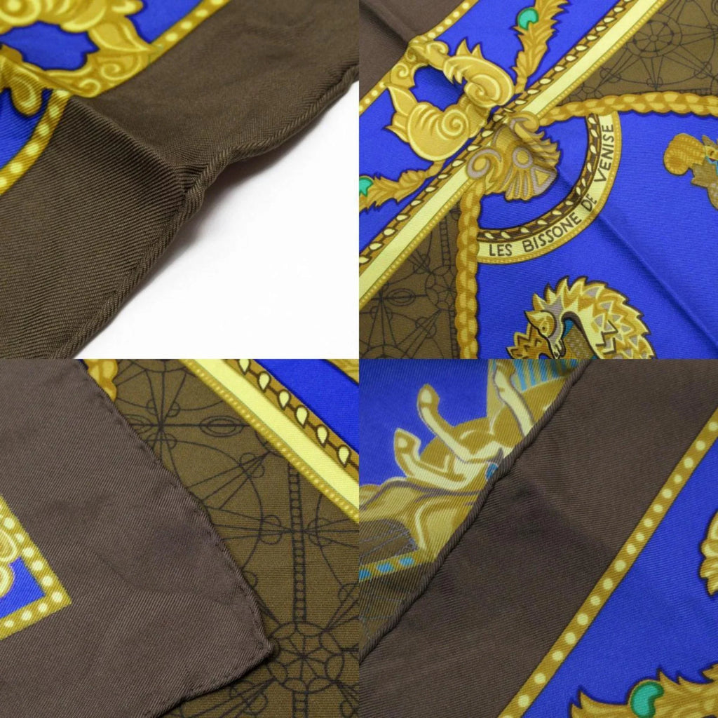 Pre-Owned HERMES Scarf Muffler Carre90 Silk Multicolor Women's (Good)