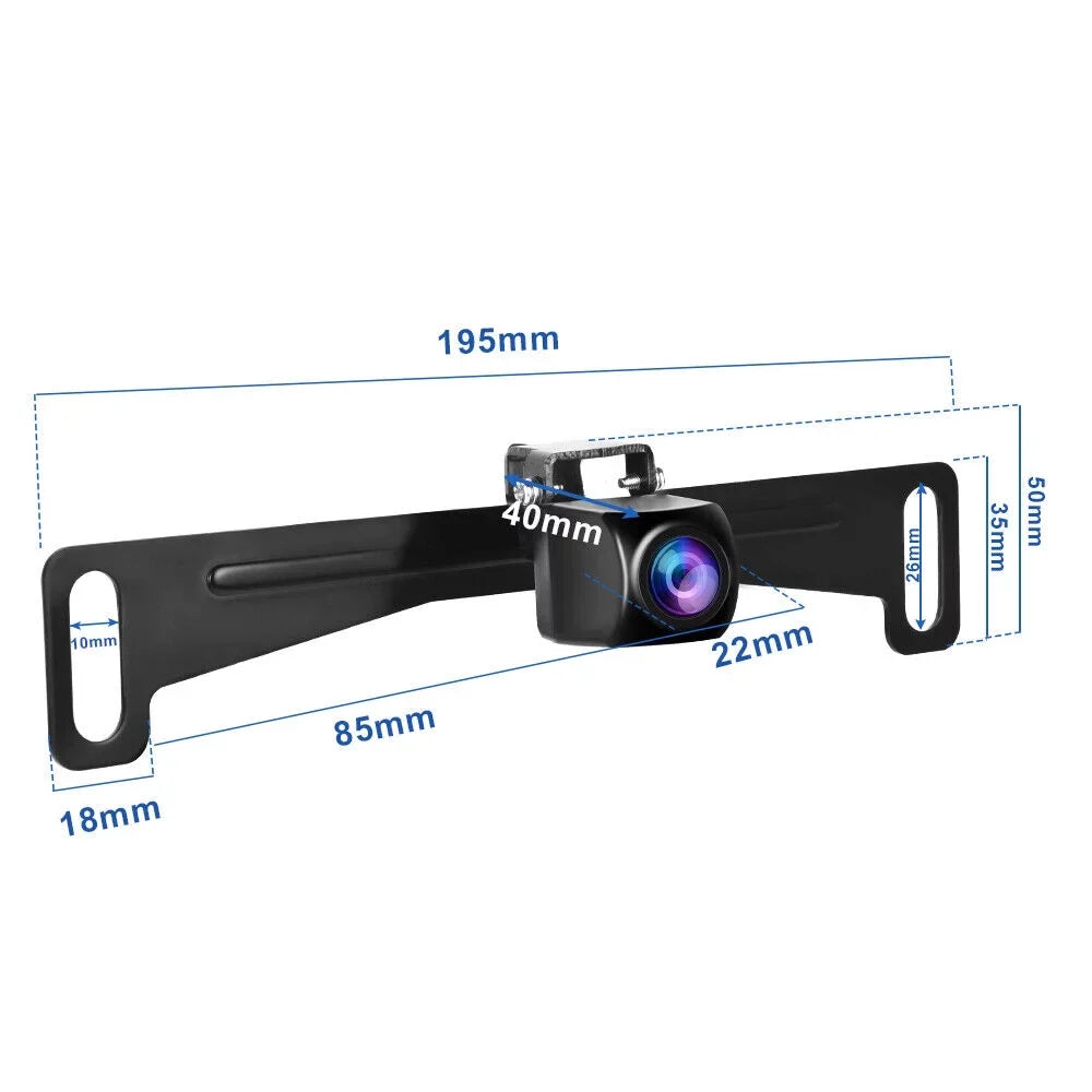 4.3inch HD Monitor Car Backup Reverse Camera Rear View Parking License Plate System