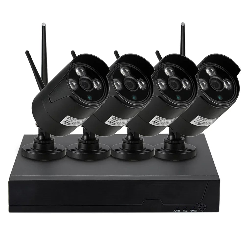 Dadypet 4CH 1080P WiFi NVR Kit with 4pcs Wireless IP Camera CCTV System