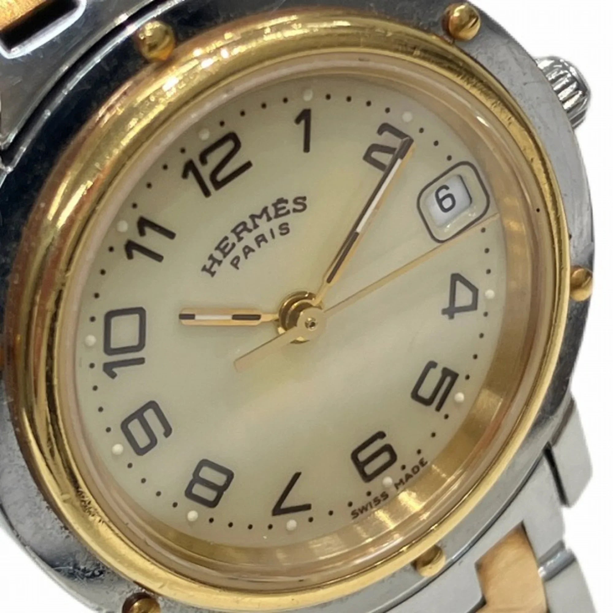 Pre-Owned Hermes Clipper CL4.220 Quartz Watch Ladies (Fair)