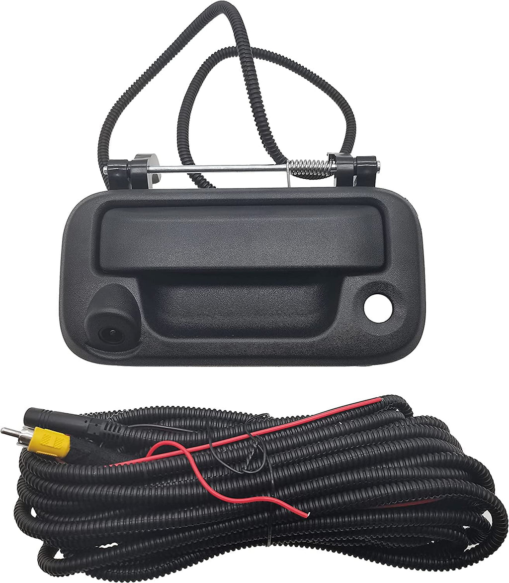 Tailgate Handle with Camera, OE: #8L3Z-9943400-AC, with Ford F150, F250, F350, F450, F550 (Black)