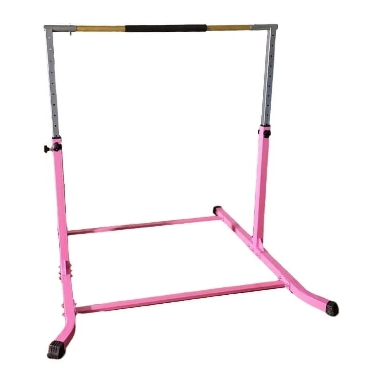 Pro-Gymnastics Pink Adjustable Junior Kip Bar - Heavy Duty, Cushioned Hand Bar, Height Up to 5 FT - Fitness Training Kids