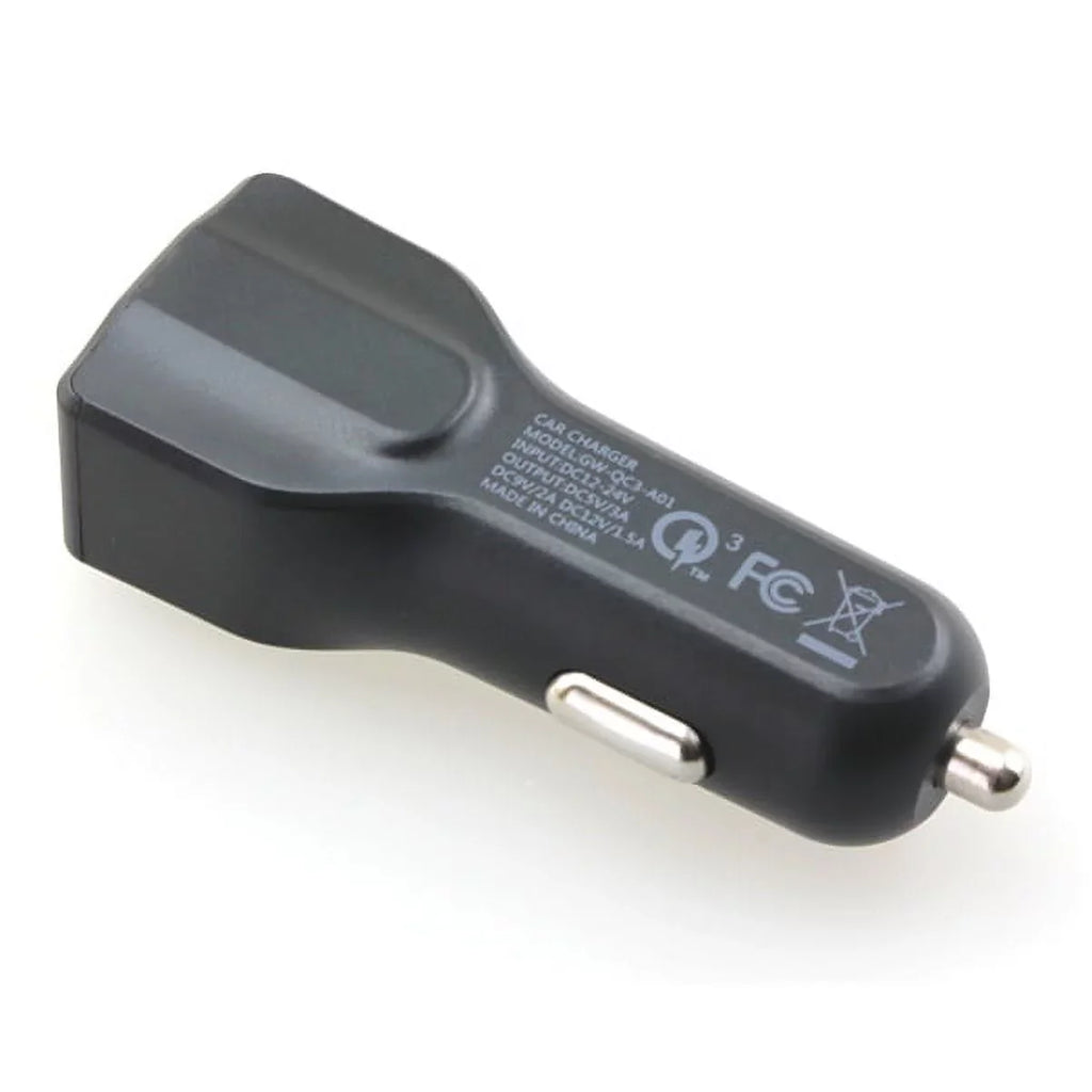 Type-C 3ft Metal USB Cable w USB Port Fast 18W Car Charger G4M Samsung Galaxy Tab S3 9.7 S9 Plus, S8+ S8, S10e S10 Plus active 5G Note 9 8 10 Plus A9 A50 A20 A10e - Sonim XP8 XP3