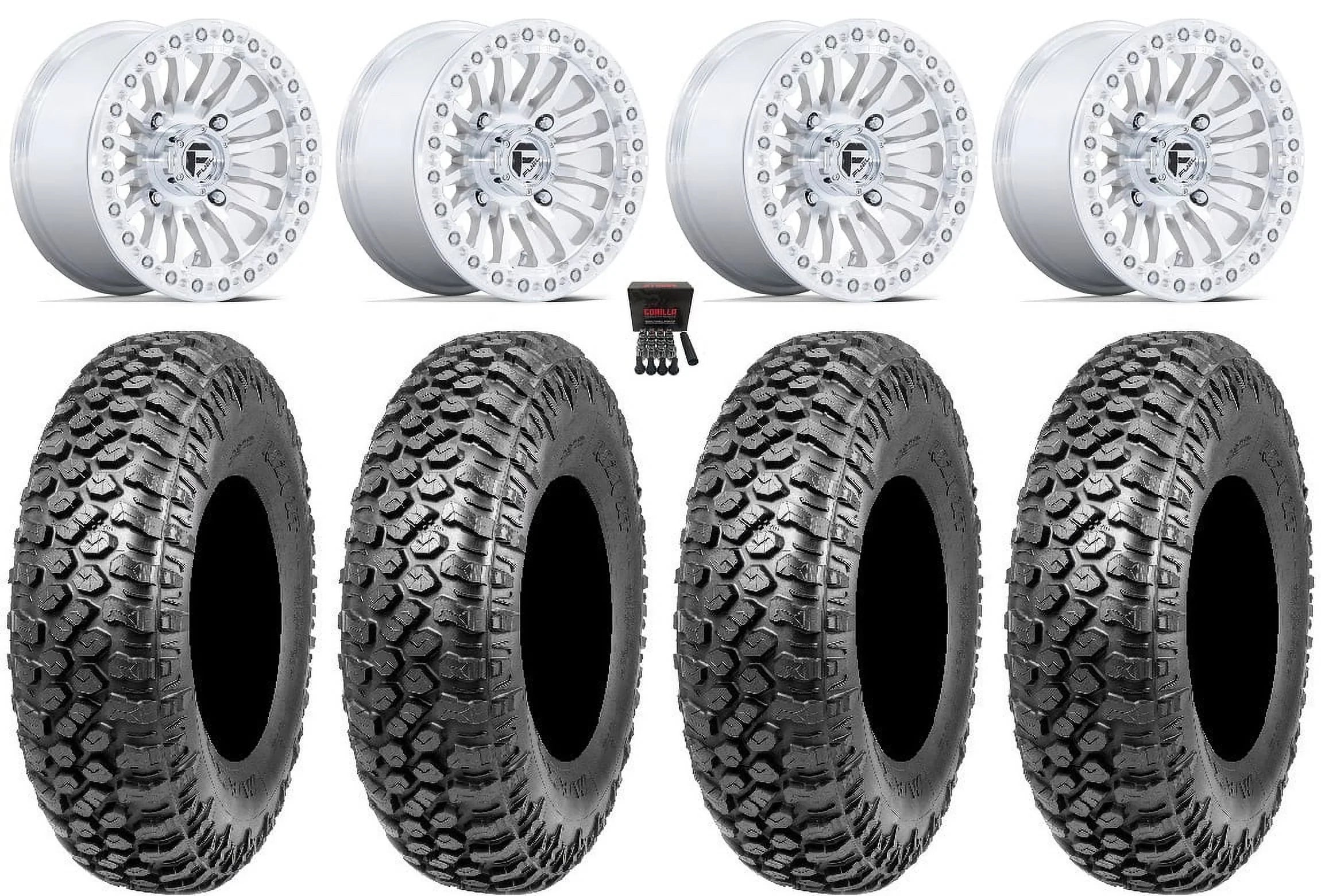 Fuel Rincon Bdlk 15" Wheels Mh 32" RAZR XT Tires Polaris RZR XP 1000 / PRO XP / Ranger XP 900/1000